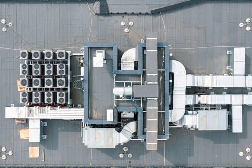 Efficient,Ventilation,System,On,The,Roof,Of,The,House,,Air